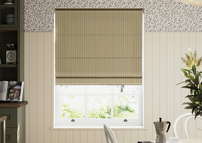 The British Stripe Co. Mary, Derwent No.1 - Twist&Fit Roman Blind - Image 3